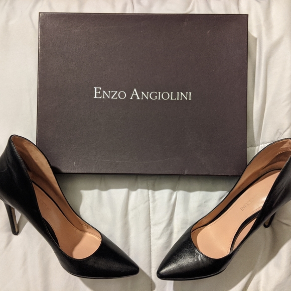 Elegant black leather heels from Enzo Angiolini - Picture 6 of 8